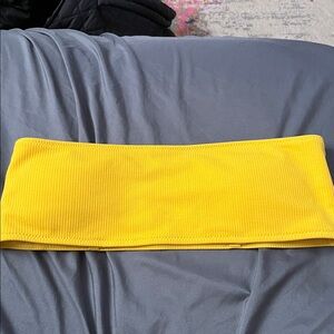 Vibrant Yellow Tube Top